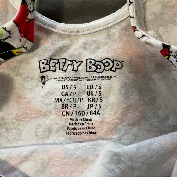 Betty Boop croptop juniors sz small - Picture 3 of 5